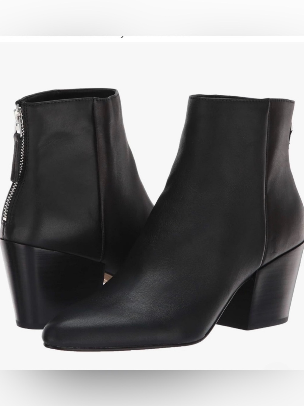 DOLCE VITA Coltyn Black Leather Ankle Boots US 8.5